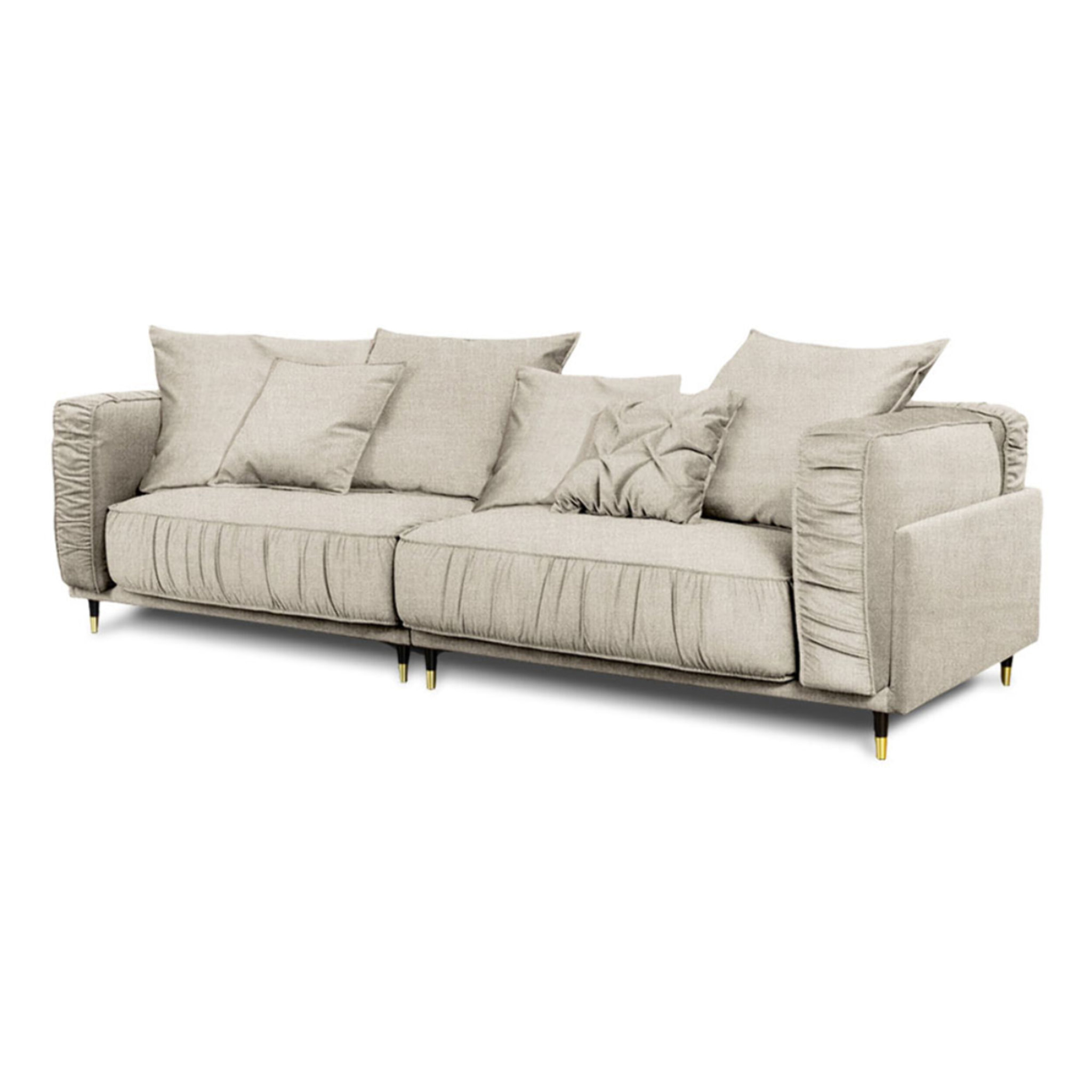 Canapé Droit Tissu Fiorenzo - 4 places