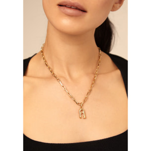 Colgante Cadena 9 Gold DORADO U