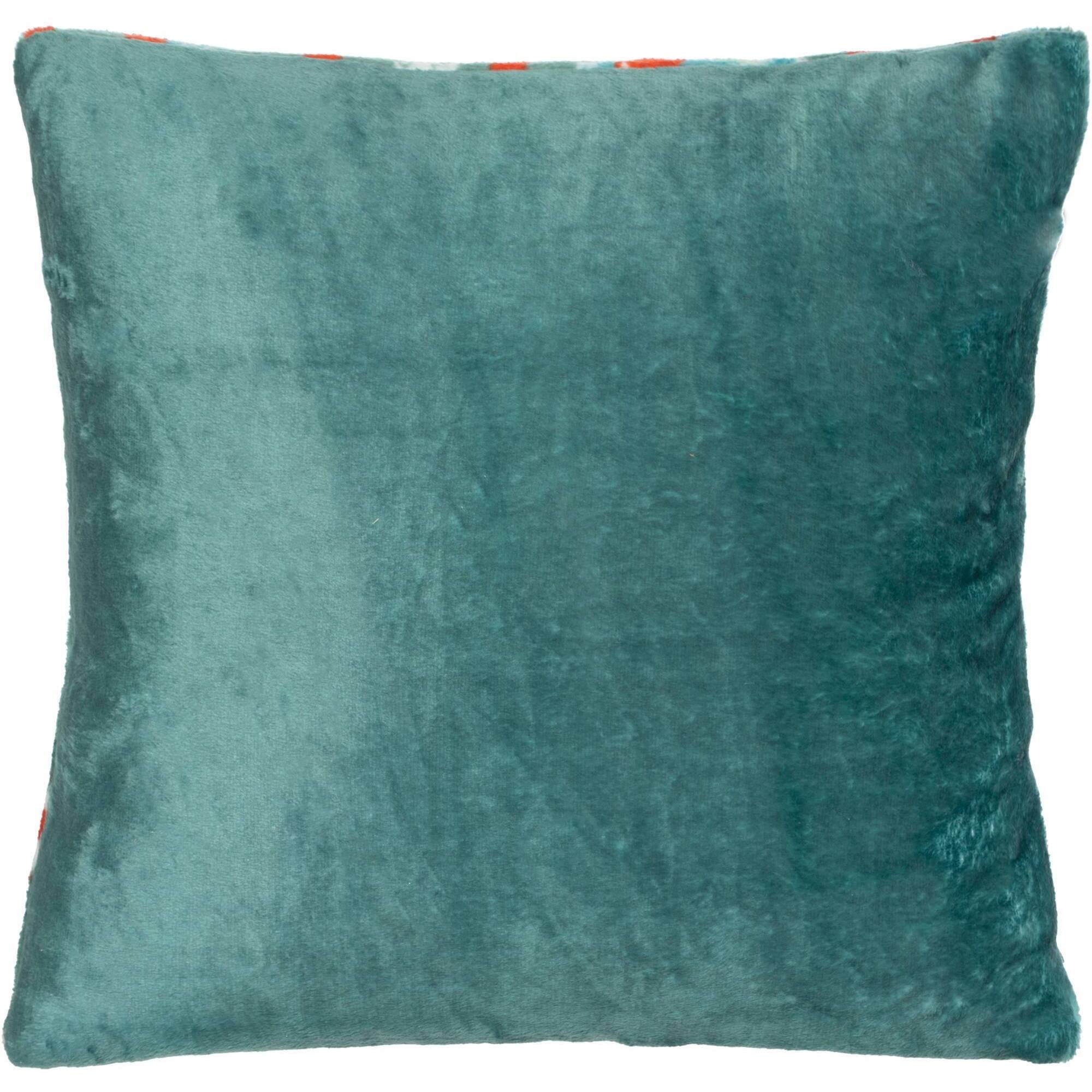 cojín 'isar' navideño de decoración acebo 40x40cm verde