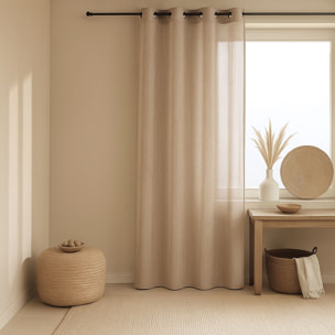 Voilage   - Effet lin fluide - Lin