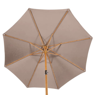 Parasol droit Tinaei Taupe