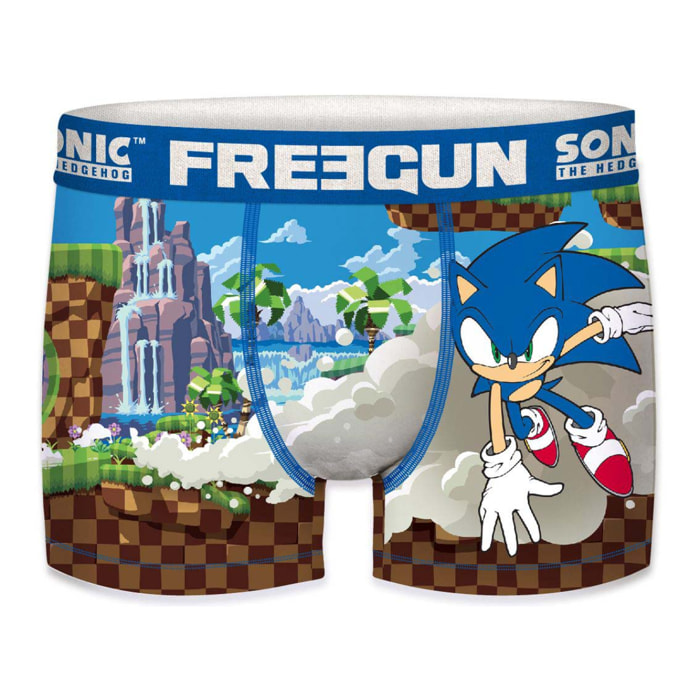 Boxer unitario infantil sonic the hedgehog freegun