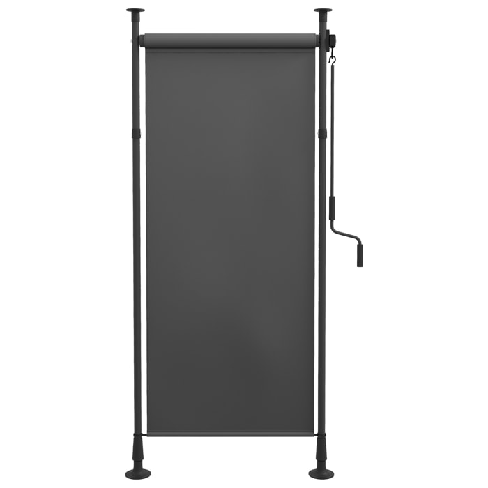 Store extérieur sur pied store manuel rétractable enroulable réglable gris foncé