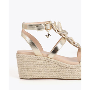 Zeppa con decorazioni floreali