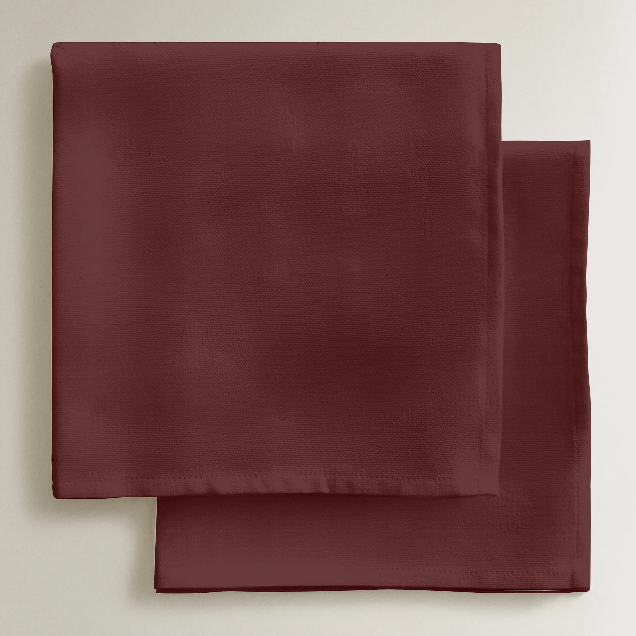 Lot de 2 serviettes Rouge Uni