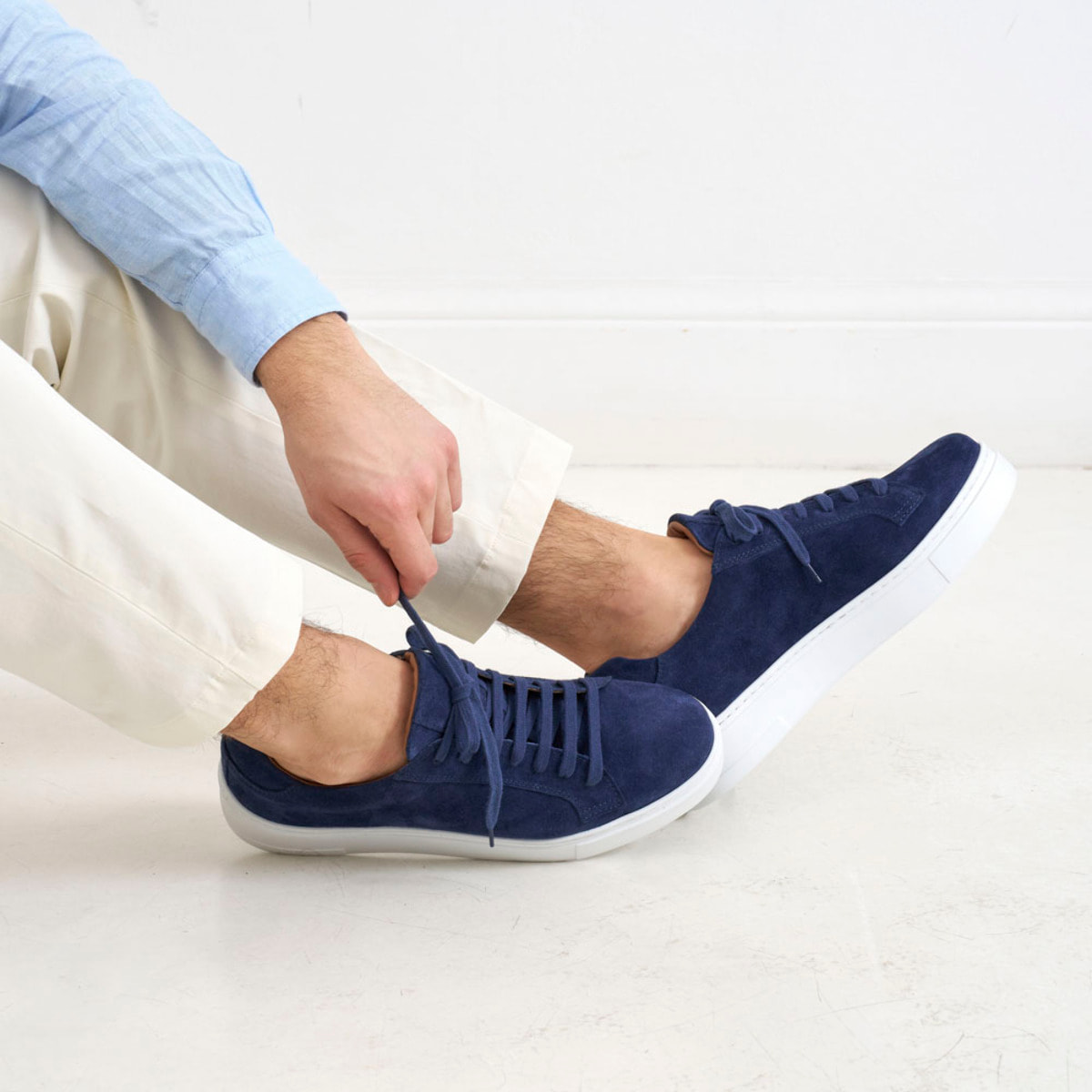 Sneaker British Passport Blu