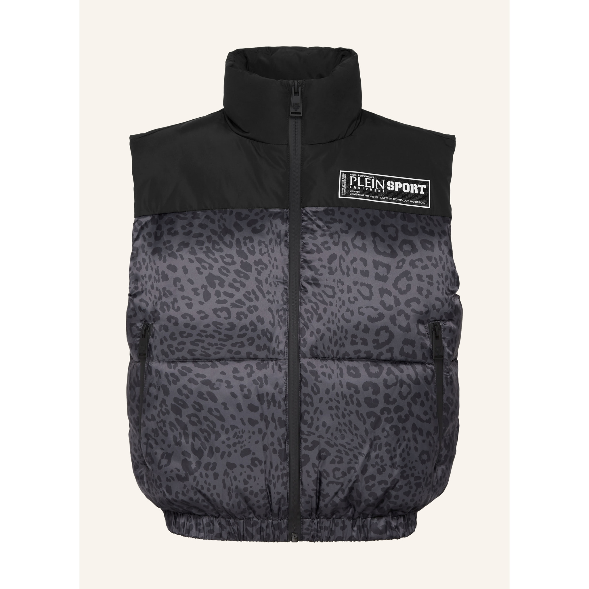 PLEIN SPORT Chaleco corto LEOPARD