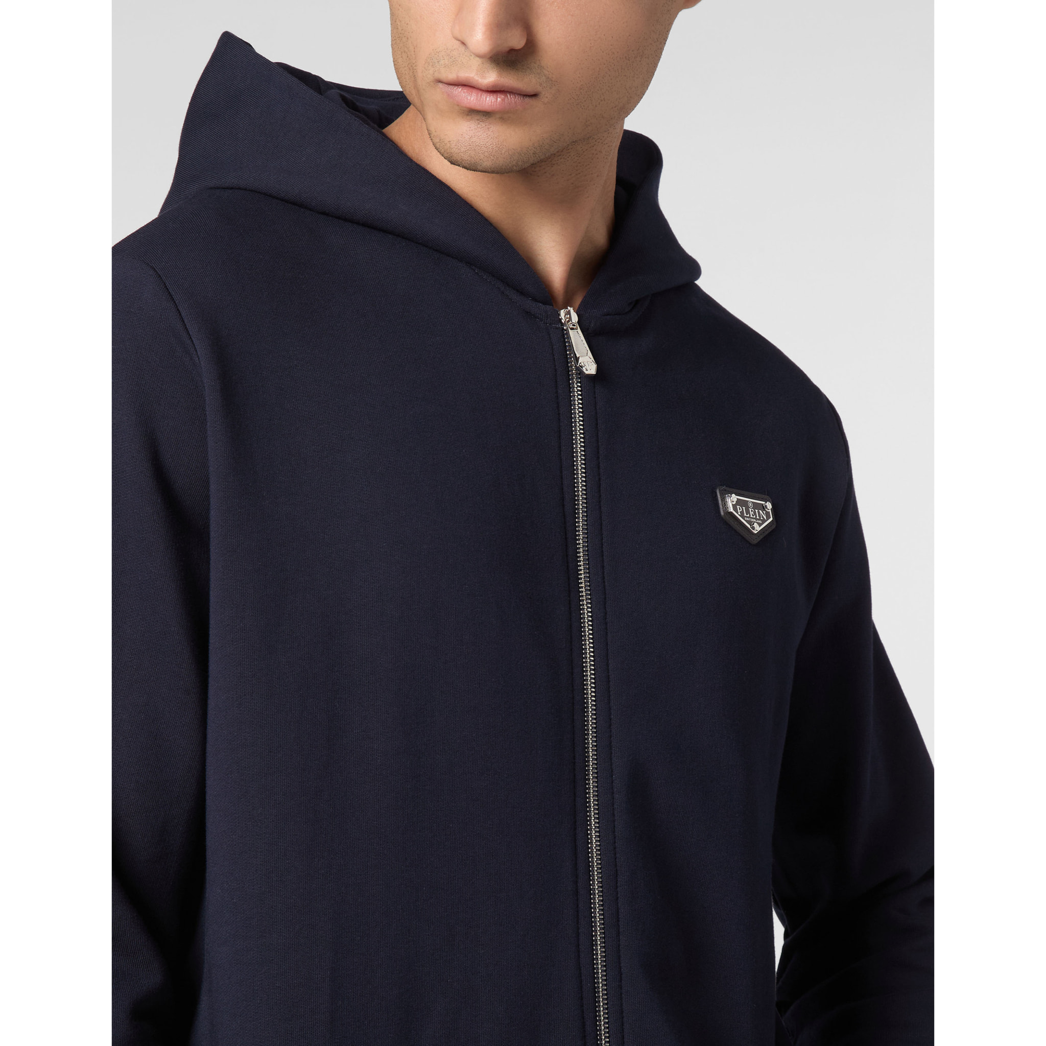 PHILIPP PLEIN Hooded Sweatjacket ICONIC PLEIN