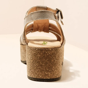 Sandalias con tacón N5890 PLEASANT PIEDRA /ARBEQUINA color Piedra