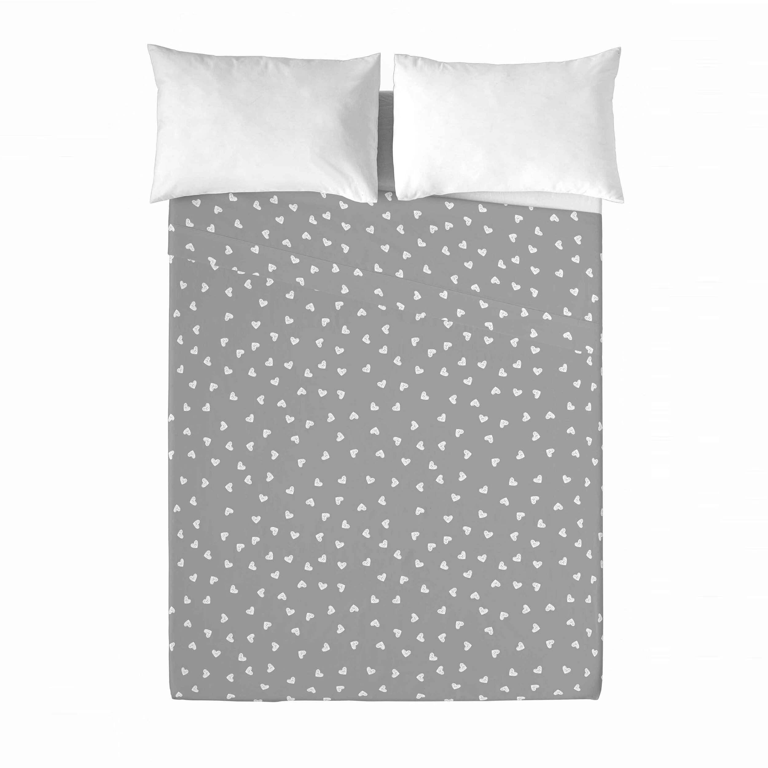 Popcorn - Juego de Sábanas Estampadas - Incluye 1 o 2 Fundas de Almohada - 100% Algodón - Love Dots