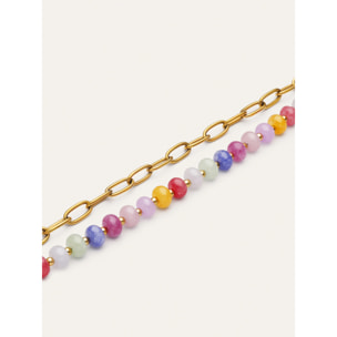 Bracciale Bali Chic Stones Acciao Placcato Oro