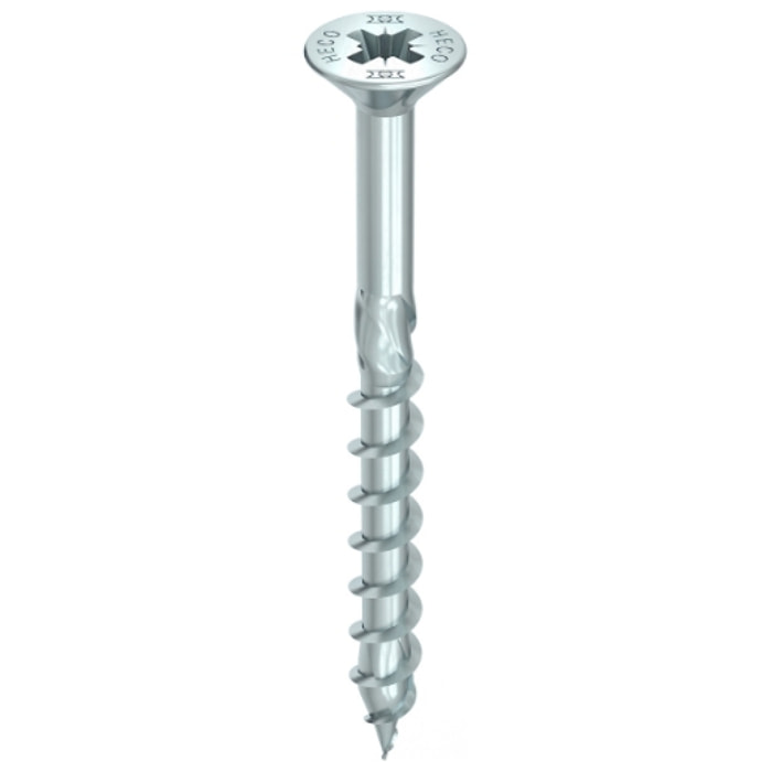 Vis HECO-Topix-Plus - Ø4,5x60mm - Tête Fraisée à poches de fraisage - Filetage Total - PZ2 - Boite de 200 - 60753