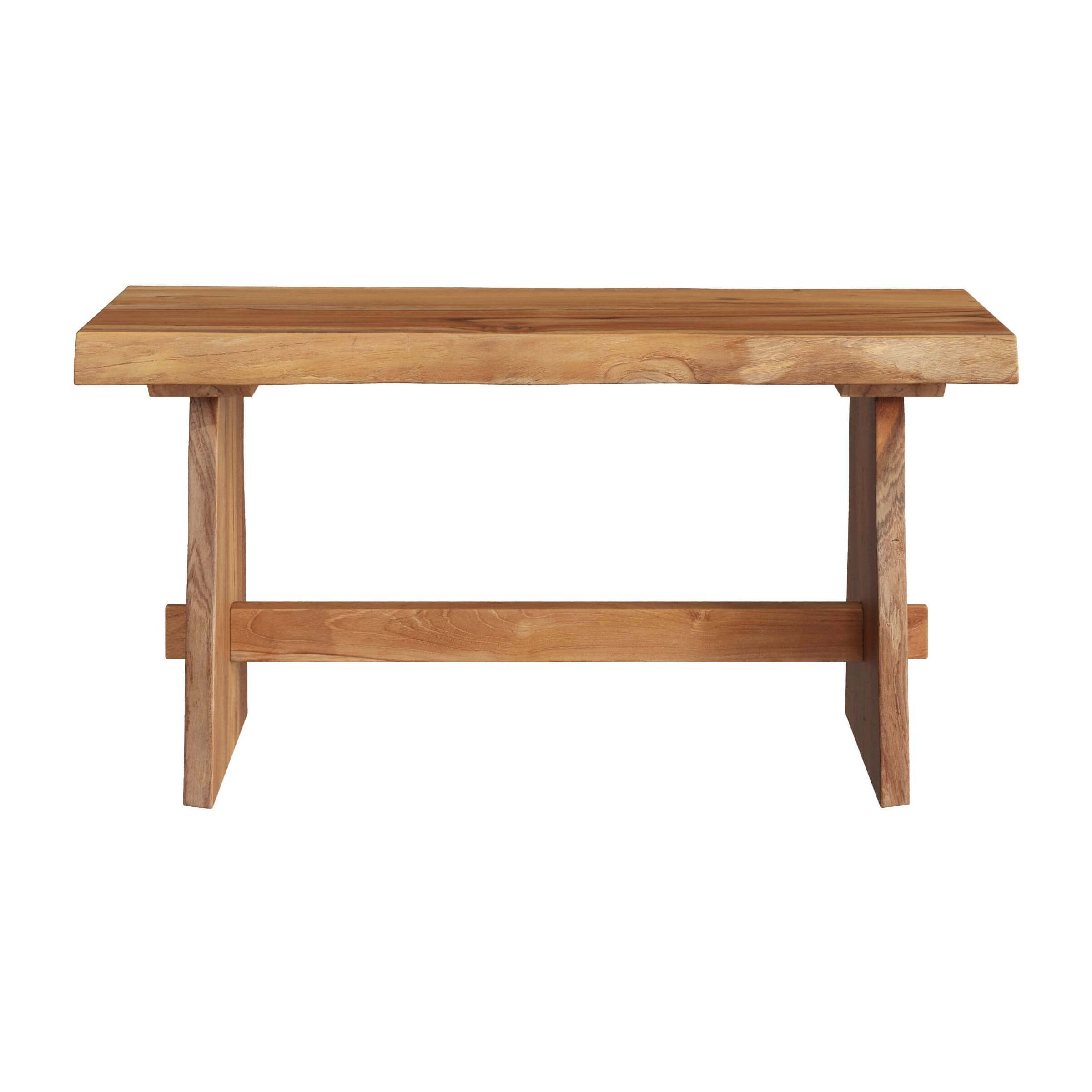 Banc 2 places en bois de teck recyclé 90 cm - Vic