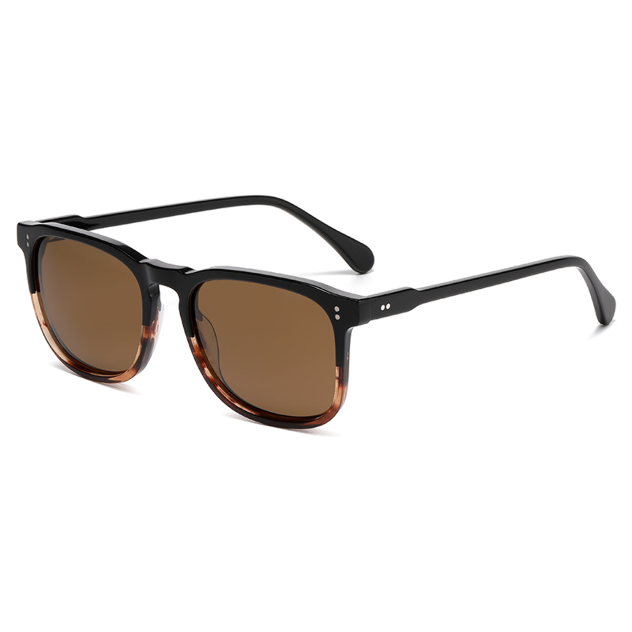 Gafas de sol PALO ALTO HYDE - Negro y marrón / Polarizada marrón