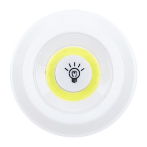 Lampe Cob A Pression X4 Avec Telecommande