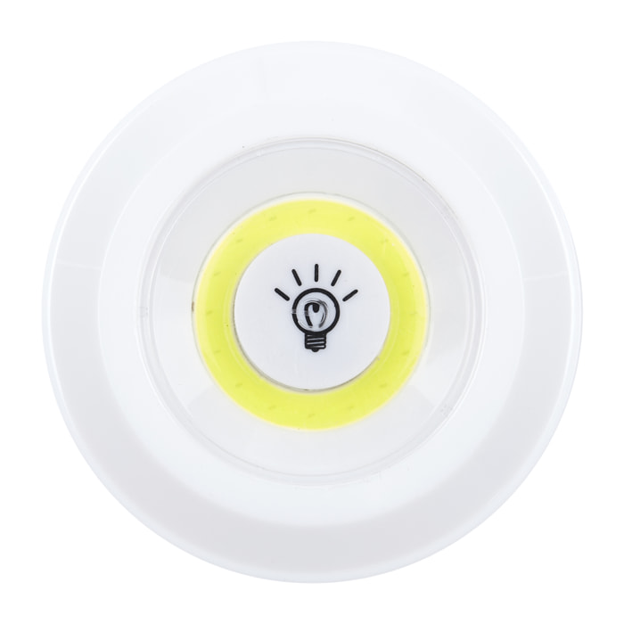 Lampe Cob A Pression X4 Avec Telecommande