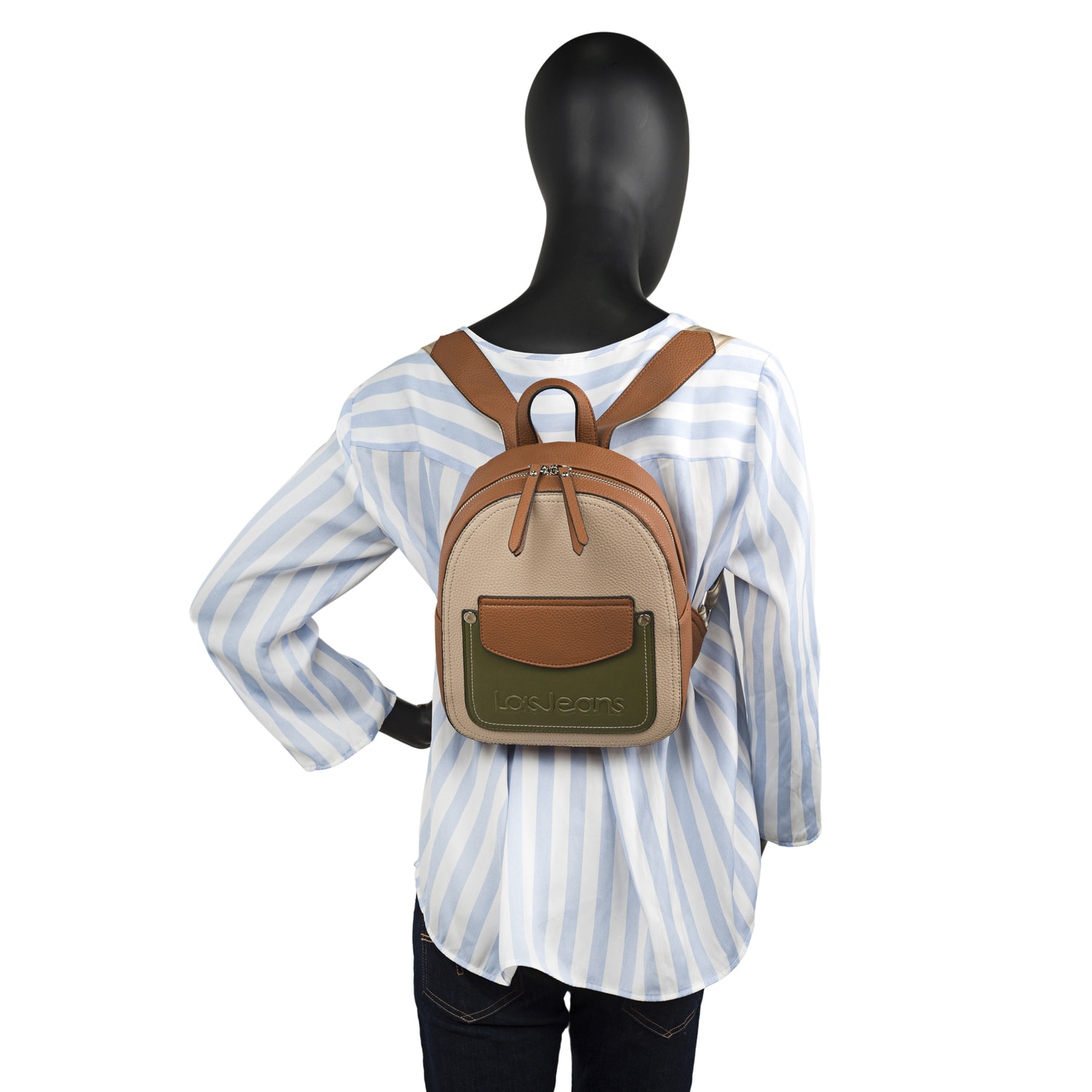 Bolso Mochila Mujer Lois Cleveland Beige