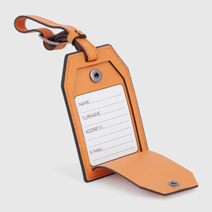 Piquadro Address Tag personalizzabile in pelle
