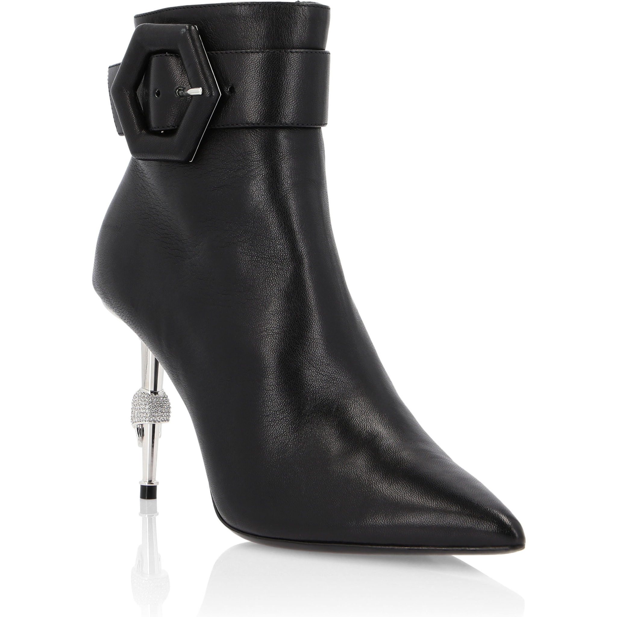 PHILIPP PLEIN Bootie High Heels Hexagon