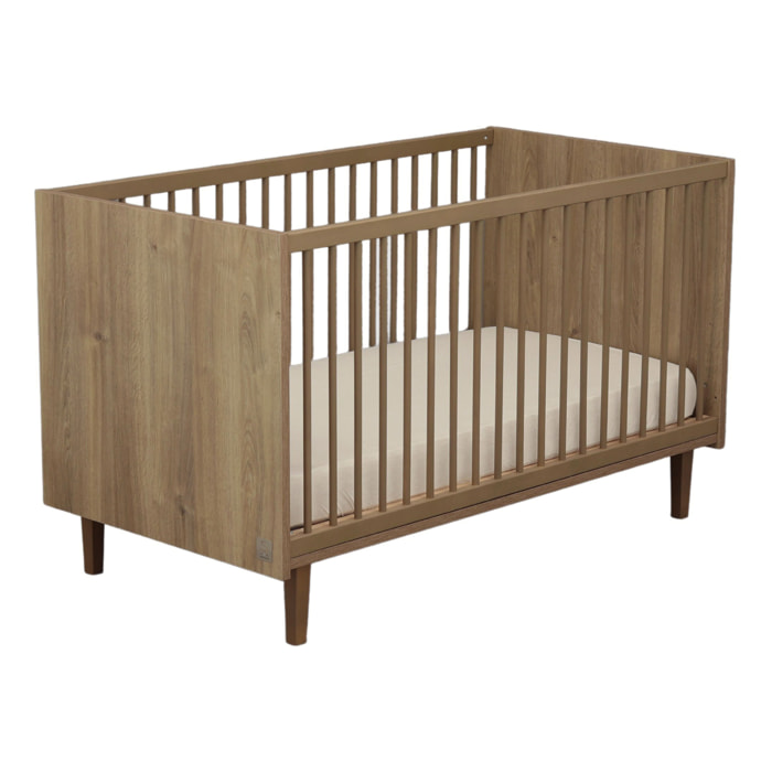 Lit évolutif 140x70 - Little Big Bed décor imitation bois