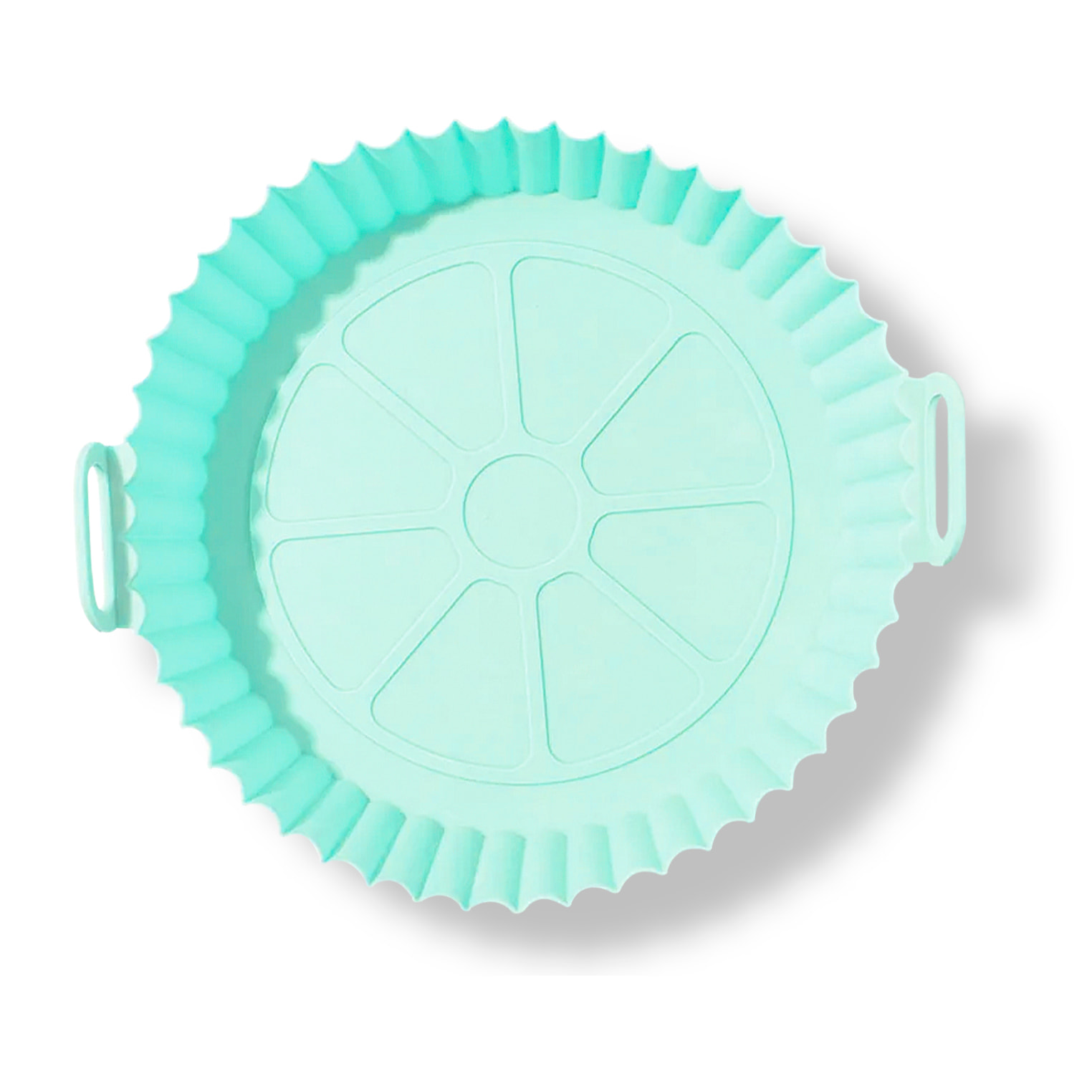 Molde silicona con asas freidora de aire 24*19*6 cms. Grado alimentario.