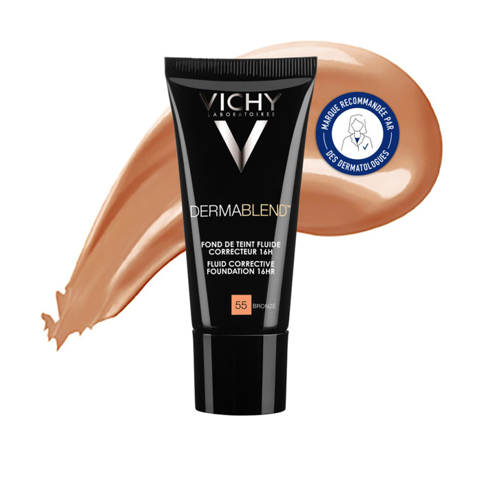 N°55 Bronze - Fond de Teint Correcteur 16H - 30 ml