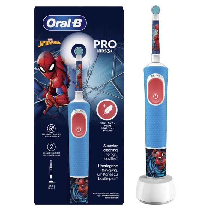 Braun Oral-B Pro Kids Spider-Man Brosse À Dents Électrique