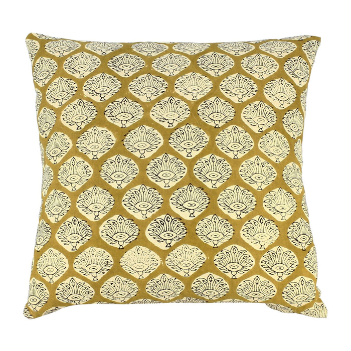 Coussin en coton jaune 40cm ALILA