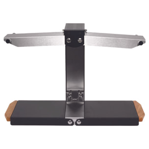 Appareil à raclette traditionnel Brézière® PREMIUM - Noir Poignées bois - Couteau inclus - 1/4 ou 1/6 meule - 230V 1000W