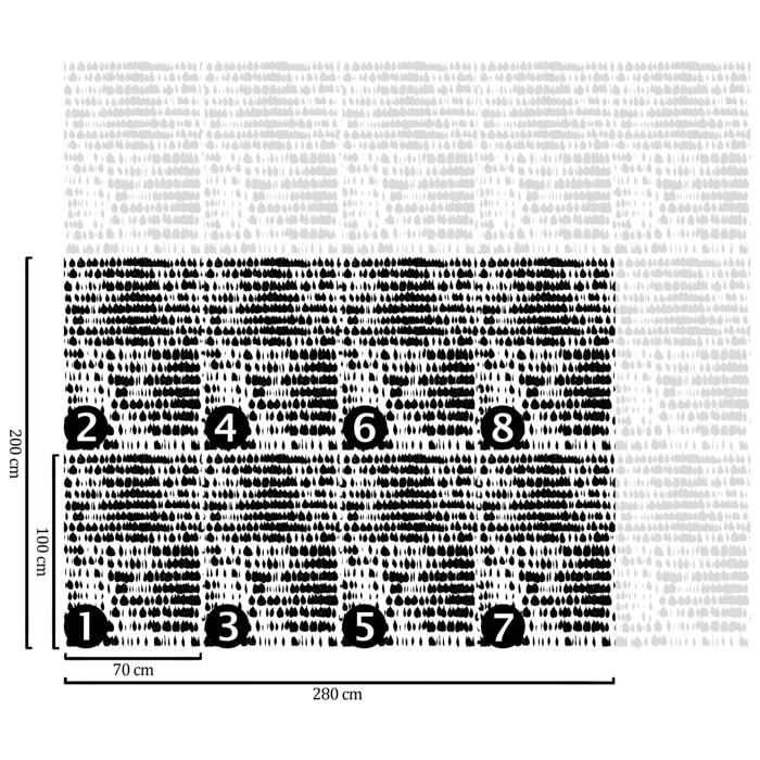 Carta da Parati Moderna Bianca e Nera in Stile Scandinavo