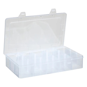 Boîte en plastique compartimentée grand format