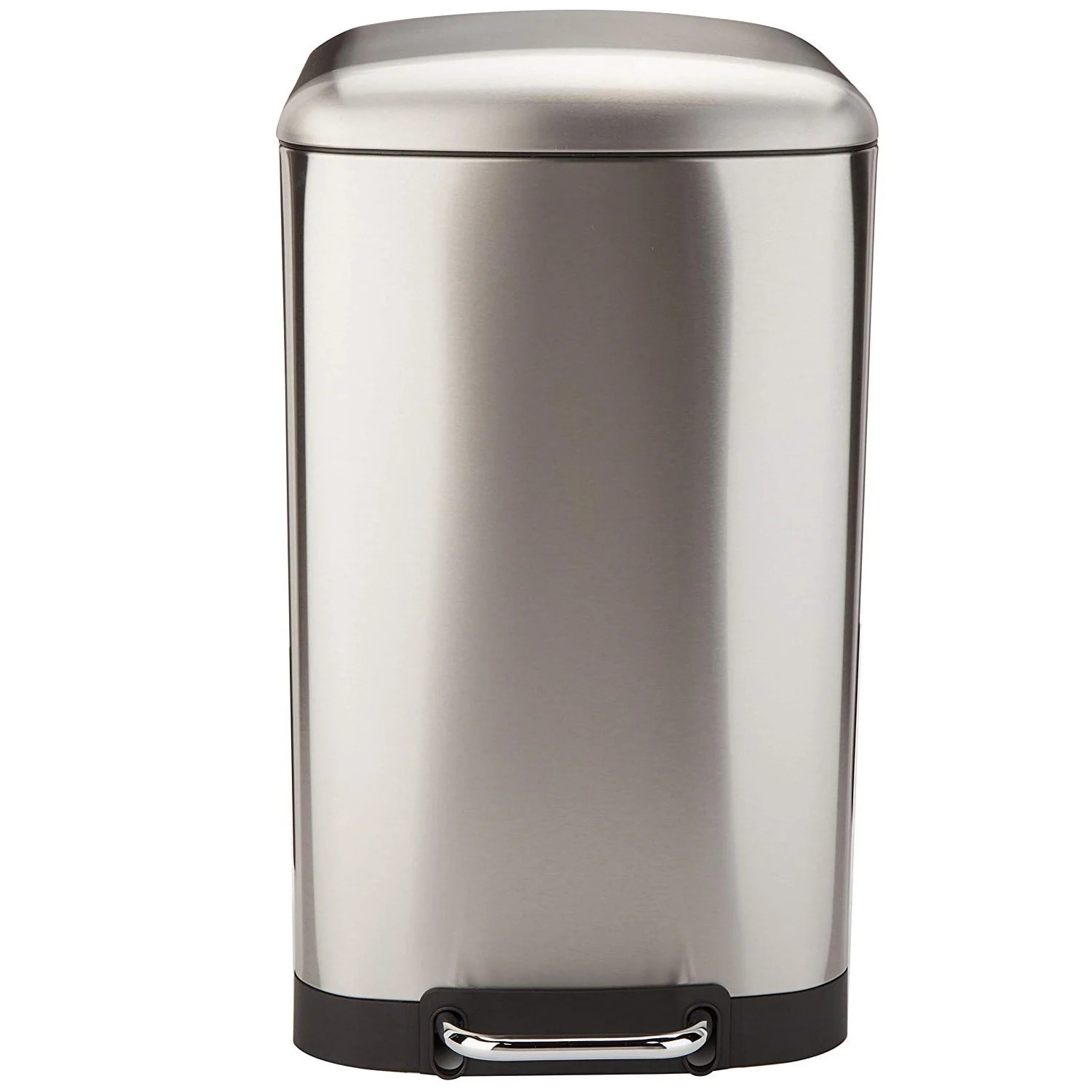 Poubelle à pédale inox GREENWICH argent 40L
