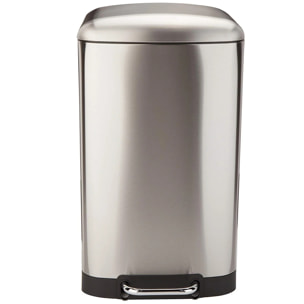 Poubelle à pédale inox GREENWICH argent 40L