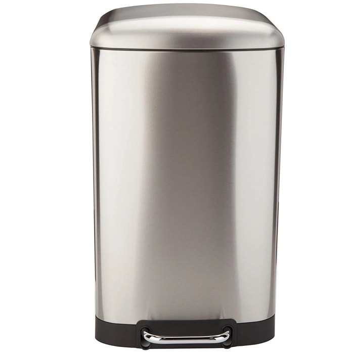 Poubelle à pédale inox GREENWICH argent 40L