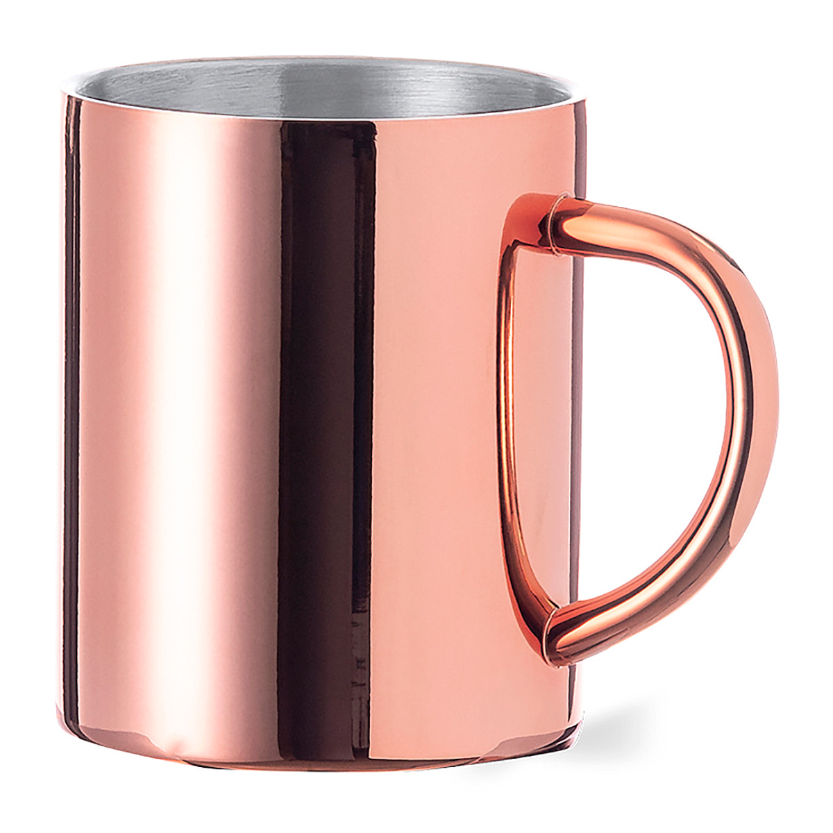 Taza 280 ml acero inox con recubrimiento cobre galvanizado