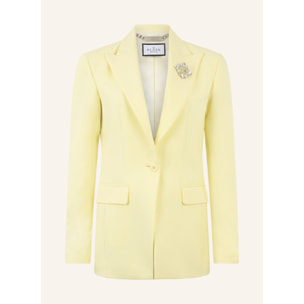 PHILIPP PLEIN Wool Fitted Single-Breasted Blazer