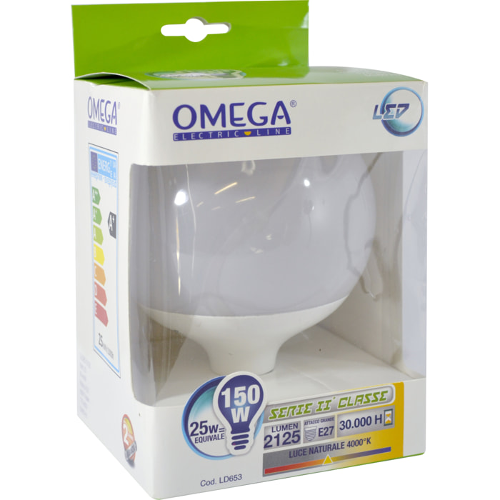 OMEGA Globo g125 24w led 4000k 2600lm e27