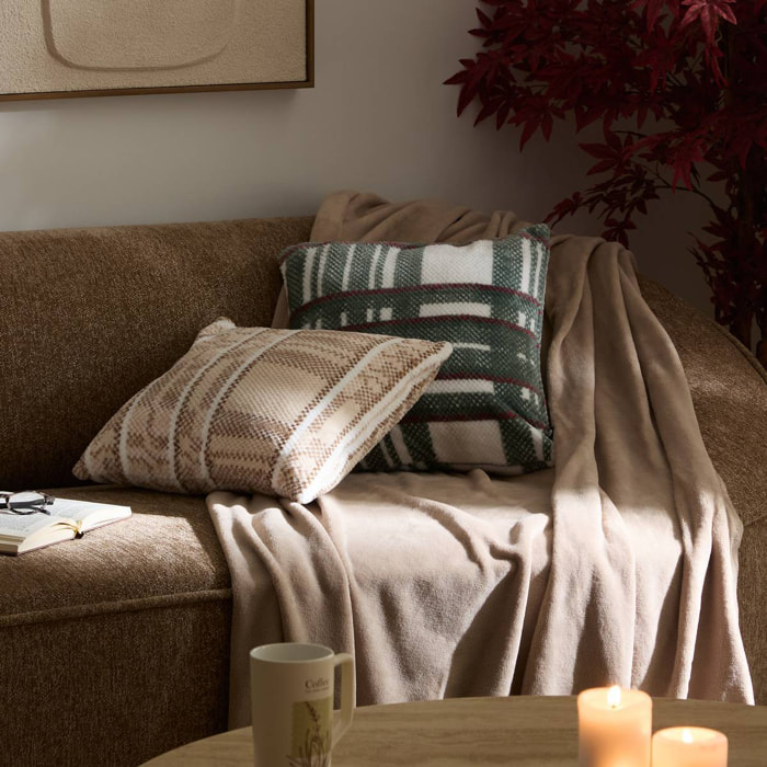 Coussin Lary carré 40x40cm beige