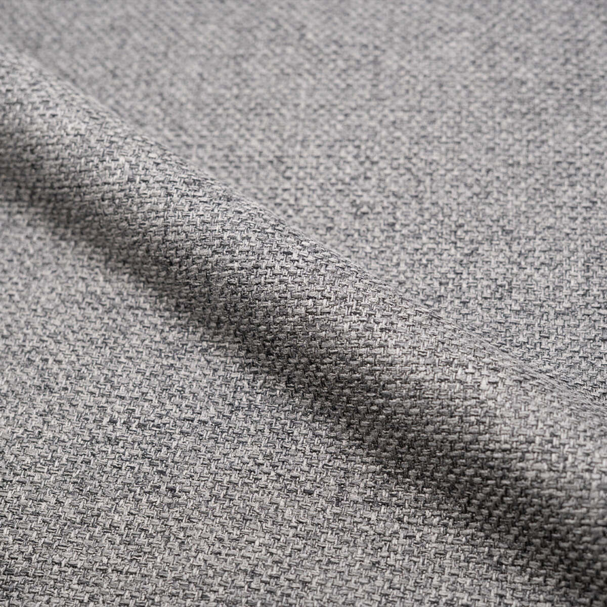 Lot de 2 chaises en tissu chiné gris clair - Karl