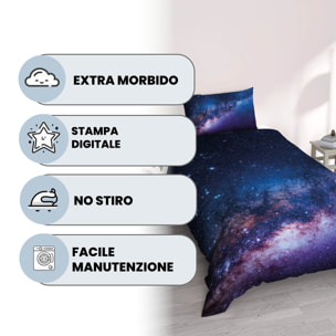 PARURE COPRIPIUMINO GOODNIGHT SINGOLO - STAMPA DIGITALE 100% Microfibra