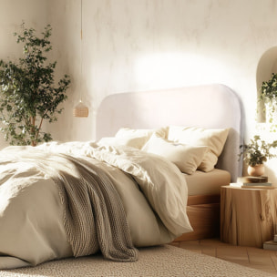 ARTHUR - Tête de lit rembourrée pour lits 160/180cm couleur beige