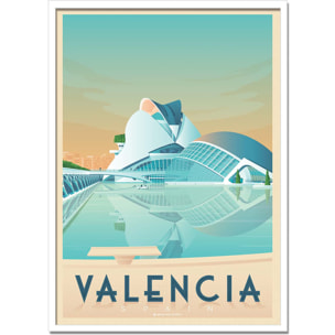 Affiche - Valencia - Olahoop Travel Posters