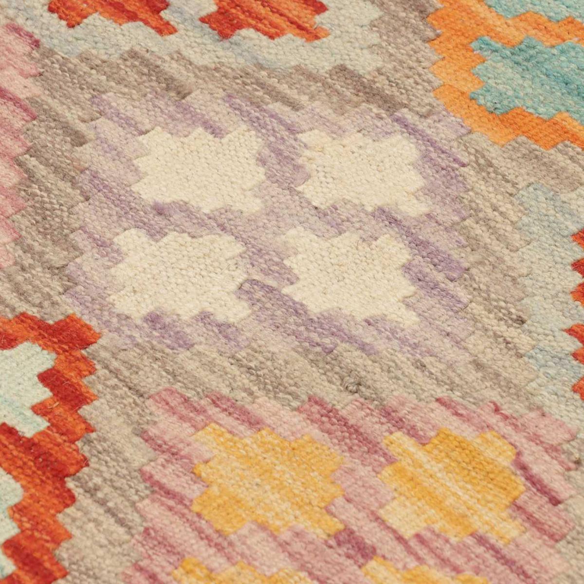 Tapis kilim géométrique, tissé plat en laine, OVEBESI