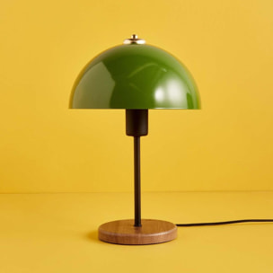 FOREST Lampe de table champignon vert 35cm