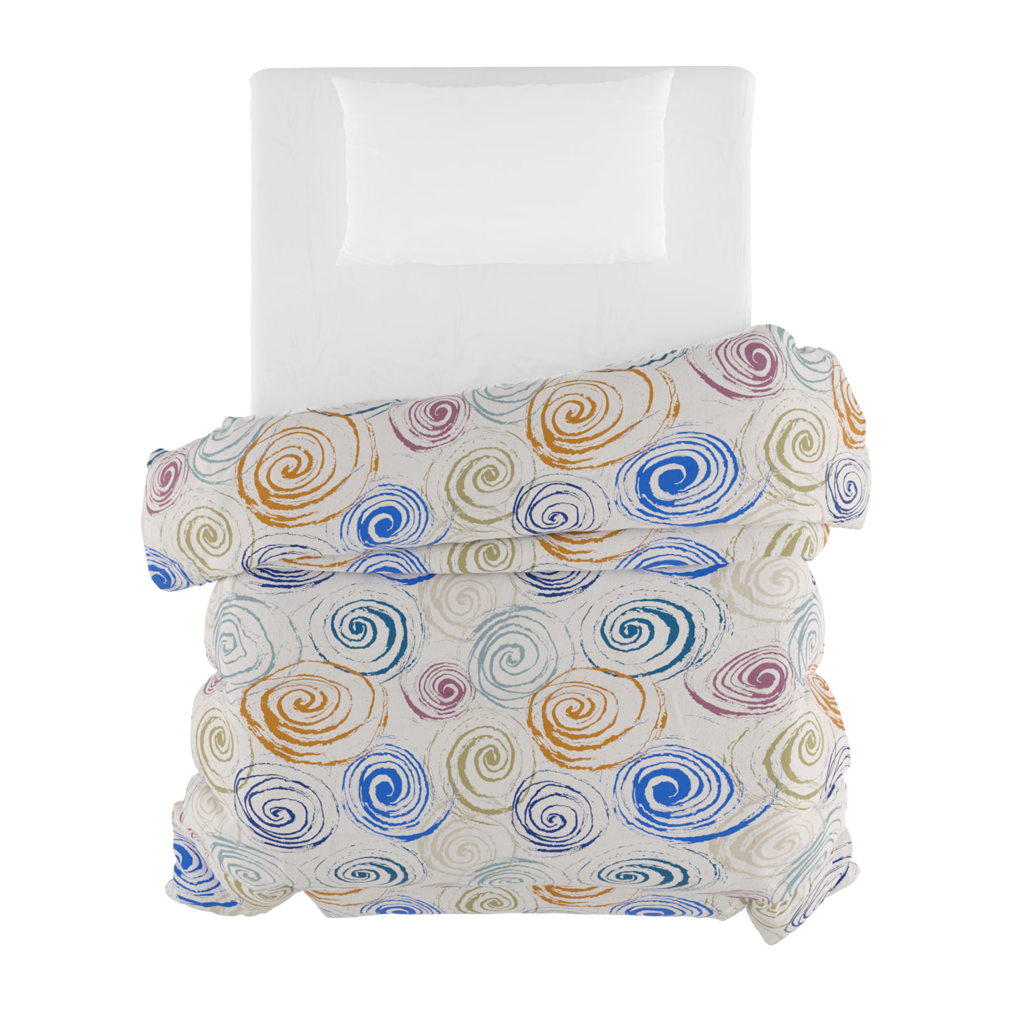 TRAPUNTA BASIC INVERNALE STAMPATA SINGOLO, SPIRALS