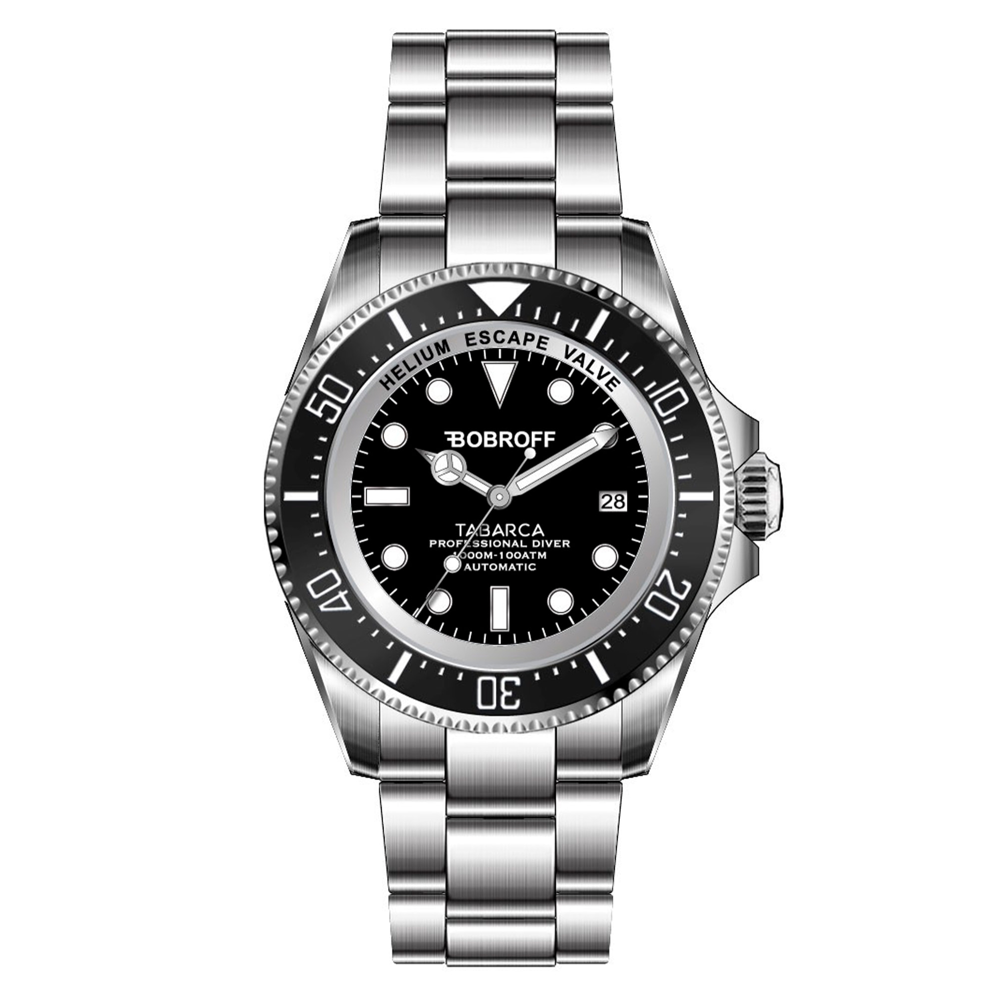 Reloj Bobroff BF0001 Hombre Analogico Automatico con Correa de Acero inoxidable