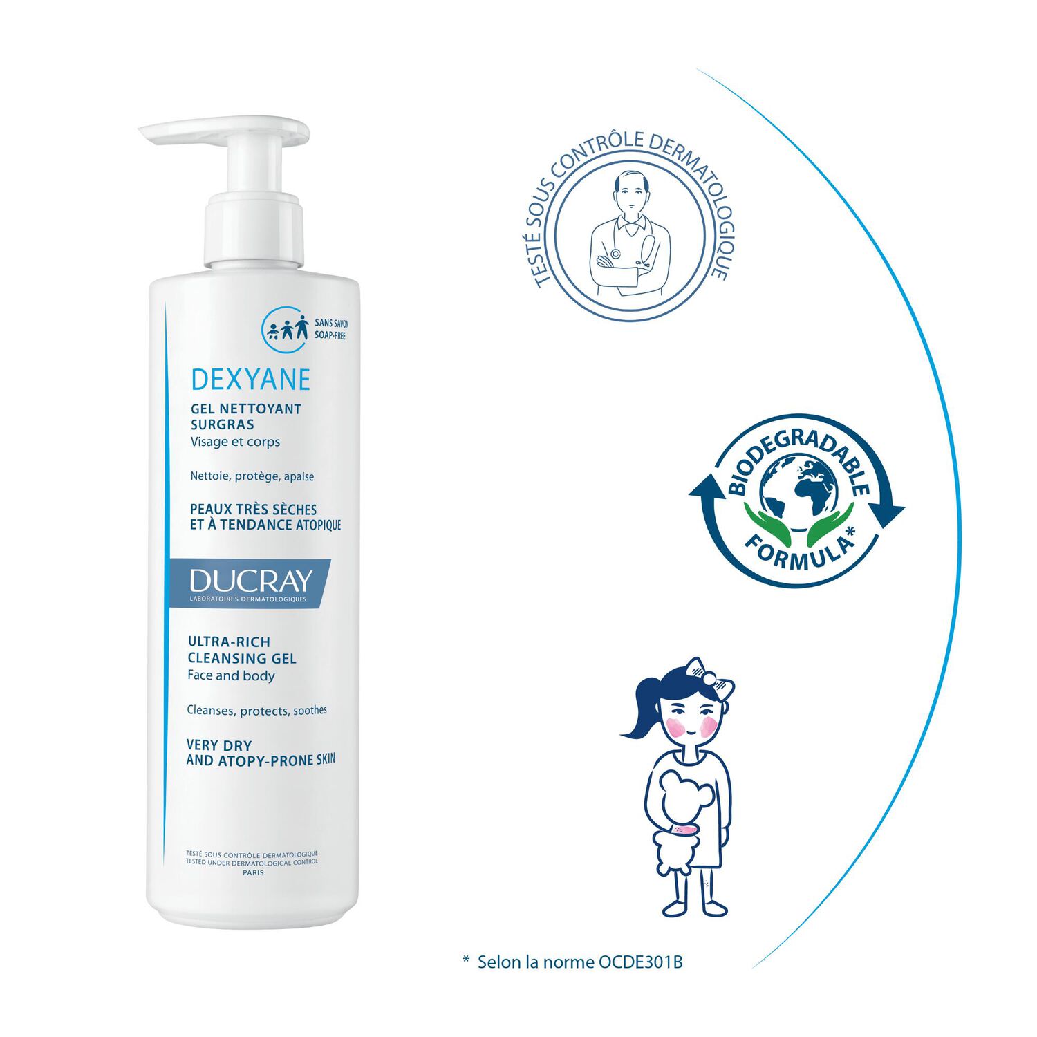 Dexyane - Gel Nettoyant Surgras