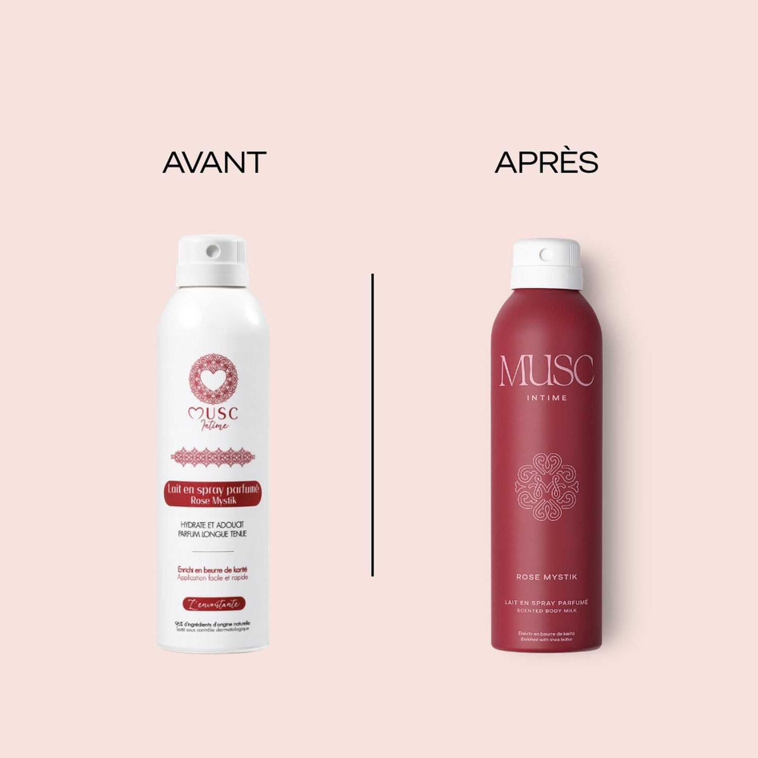 Rose Mystik - Lait Corps Parfumé en Spray