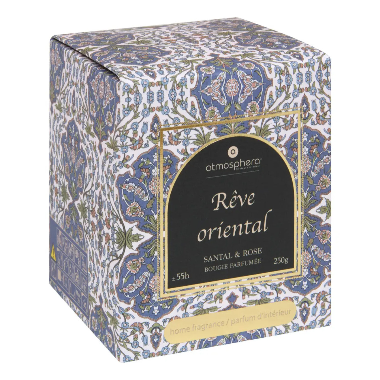 Bougie parfumée Lucia 250g pot céramique santal