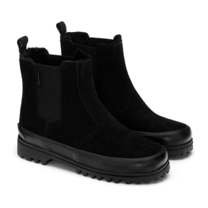 Superga - Botines Niño/a Negro - 2665 KIDS ALPINA SUEDE